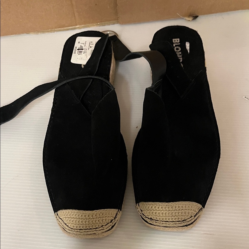 Blondo Black Espadrille Flats